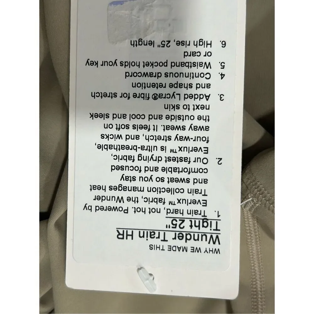 Lululemon wunder Train HR 25” sz 0